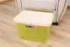 Plastic daily necessities storage box, transparent storage box, 45L details Picture
